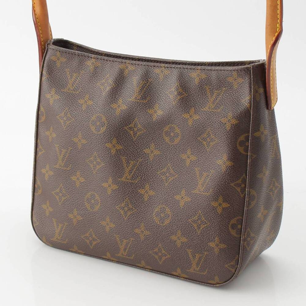 Louis Vuitton Hobo Handbag One Brown Shoulder Bag Looping Brown Monogram